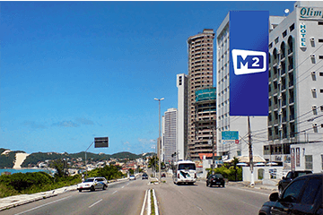 Outdoor Painel Empena Av. Roberto Freire - Ponta Negra